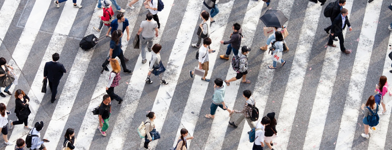 Pedestrians in Tokyo